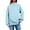 Sky Blue, variant on Essential Sweatshirt for Women Soft Crewneck Long Sleeve Loose Fit Casual Lounge Everyday Basic Winter Warm Top