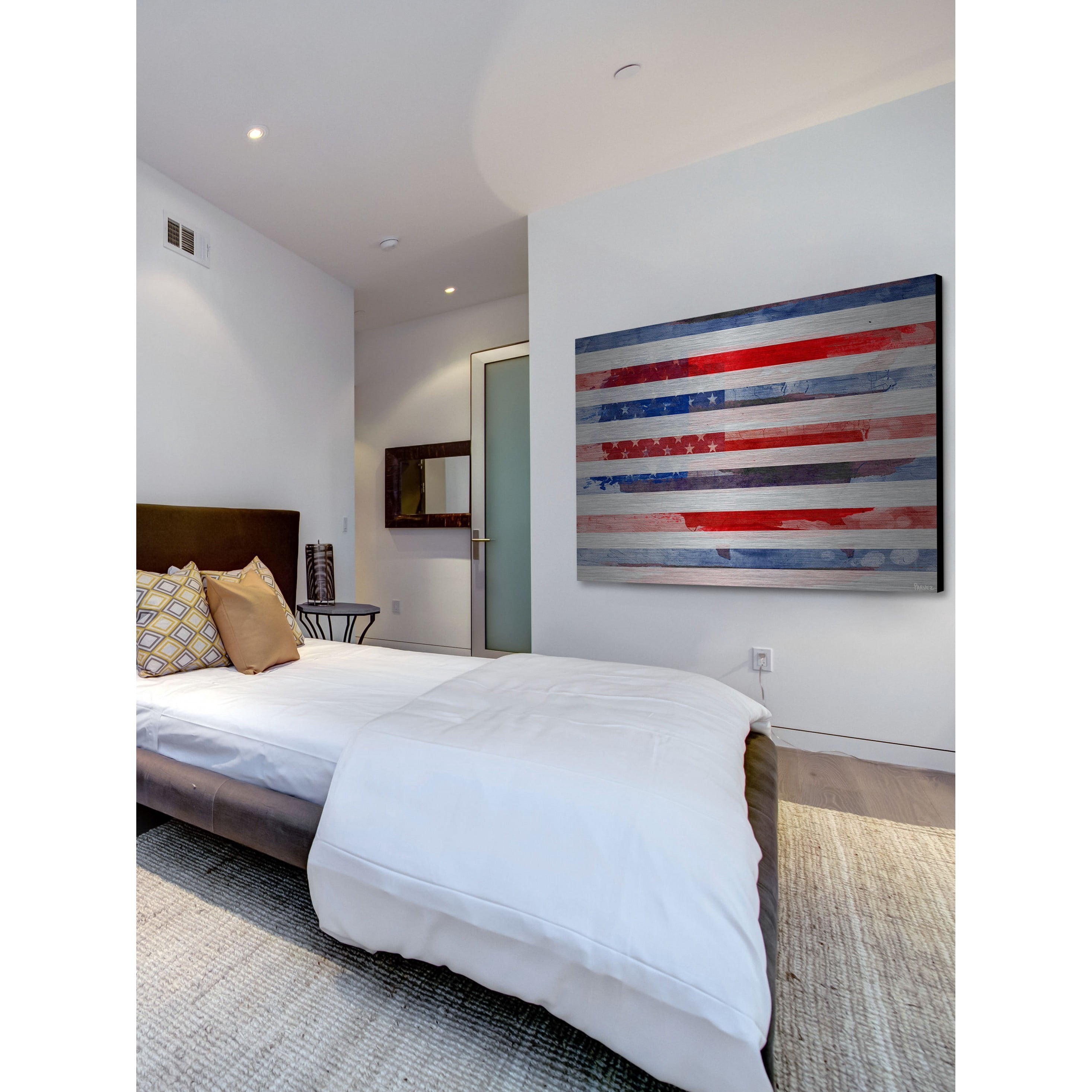 Parvez Taj  - "Striped Glory" Print on Brushed Aluminum 36 x 24