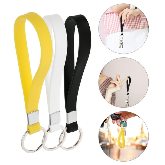 WEAVILUX Cute Keychain Lanyard Assorted Color Wrist Lanyard for Keys 6Pcs 4.7In