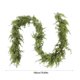 thumbnail image 3 of 1 Unidad de Ratán Artificial con Forma de Hoja de Ciprés de Navidad, 180 Cm (70,86 Pulgadas), para Colgar En La Puerta, Decorar La Mesa o La Escalera., 3 of 7