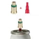 thumbnail image 1 of Cabezal de recarga de gas de latón y cobre y adaptador de boquilla de butano de plástico para encendedor inflable grande reutilizable Dupont Ligne1 con tapas rojas., 1 of 5