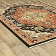 thumbnail image 3 of Oriental Weavers Lilihan 4929A Black/ Rust 5'3" X 7'6" Indoor Area Rug, 3 of 3