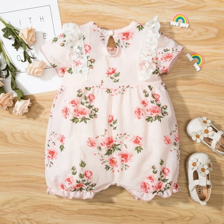 

Aayomet Baby Bodysuit Long Sleeve Bodysuit Baby Boy Baby Girl Clothes Cotton Linen Rompers Solid Ruffle Jumpsuits Baby Clothes Girl Pink 9-12 Months
