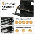 thumbnail image 3 of YouTrend Shoe Cabinet with 2 Flip Drawers and Open Shelf Shoe Organizer for Entryway, Black, 3 of 11
