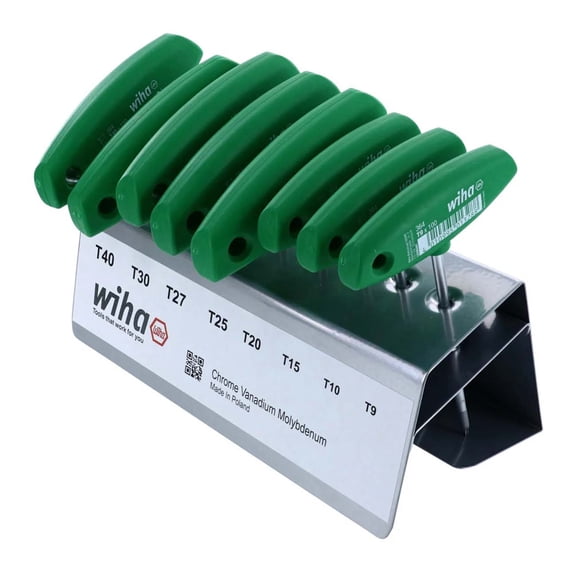 Wiha 36494 8 Piece Torx T-handle Metal Stand Set