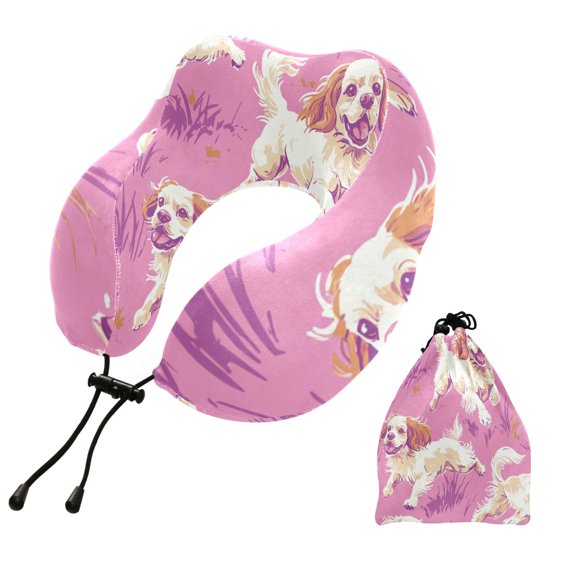 BZSMCE Travel Pillow Bubbly Spring Pattern 10.5x9.5x6in