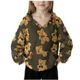 thumbnail image 6 of UQJfacai Girls Fuzzy Fleece Pullover Hoodies Cute Bear Graphic Hoodie Fall Winter Plush Hooded Sweatshirt with Pocket 4-15 Years, 6 of 6