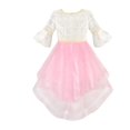 thumbnail image 3 of Girls Dress White And Pink Hi-Lo Party Dancing Pageant 8 Years, 3 of 6
