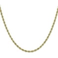 thumbnail image 2 of 10k Yellow Gold 3.2mm Semi-Solid Rope Chain - 18", 2 of 8