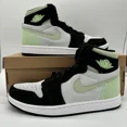 thumbnail image 1 of Ni - ke Ni - ke Air Jordan 1 High Zoom CMFT 2 White Black Green Shoes DV1307-103 Mens NEW, 1 of 5