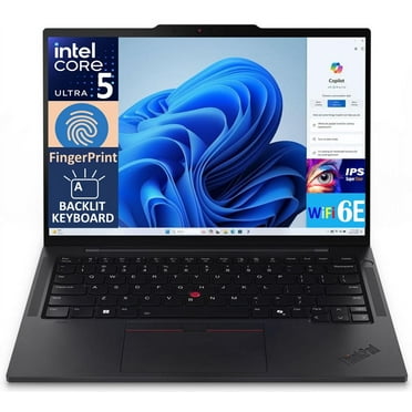 Lenovo ThinkPad T14s Gen 5 AI Powered Laptop 14.0in IPS WUXGA Display (Intel Ultra 5 125U, 16GB LPDDR5X, 512GB SSD, Intel Graphics, Backlit KB, Fingerprint, WiFi 6E, FHD Webcam, Win 11 Pro)