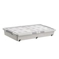 thumbnail image 4 of Caja de almacenamiento debajo de la cama, contenedor de almacenamiento debajo de la cama, organización multifuncional con cubierta para libros, juguet 100CMX50CMX13.5cm, 4 of 8