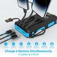thumbnail image 2 of Cargador solar Power Bank YELOMIN 20000 mAh con 4 cables, 2 of 9