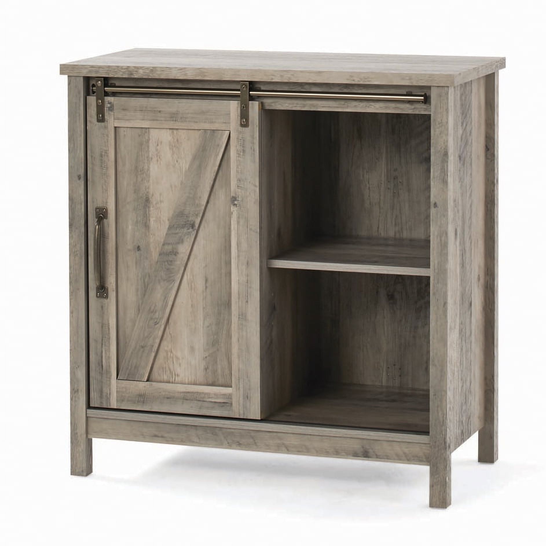 Better Homes & Gardens Modern Farmhouse Accent Storage Cabinet, Rustic Gray Finish - image 4 of 13