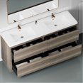thumbnail image 4 of 72" Bathroom Vanity with Stone Resin Sink / U - shape Drain, Easy - clean Countertop & Durable Wood / Bathroom Decor, 4 of 5