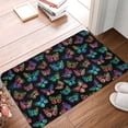 thumbnail image 5 of Fotbe Extra Durable Door Mat - Dirt Trapping Outdoor Welcome Mats - Non-Slip Outdoor Door Mats - Low Profile Front Door Mat - Indoor (16" x 24", Multicolored Butterflies ), 5 of 8