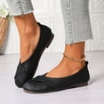 thumbnail image 3 of Yungyresw Women Slip On Work Shoes Round Toe Low Top Comfortable Office Casual Walking Shoes Soft Sole Fashion Ballet Flats Black 41, 3 of 9