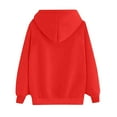 thumbnail image 3 of CAICJ98 Sweatshirts Womens Jacket Colorblock Zip Up Klint Hooded Sweatshirt Red,XXL, 3 of 4
