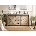 thumbnail image 2 of Elegant Kitchen and Bath Austin 60 inch Double Bathroom Vanity in Natural Oak, 2 of 10