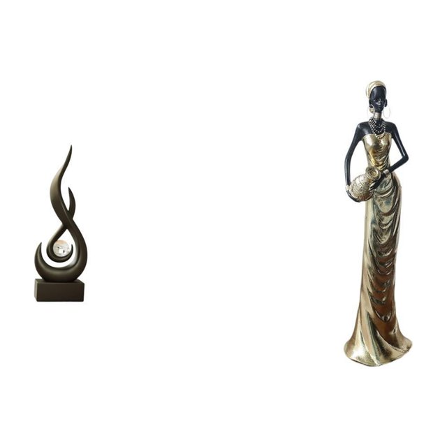 Escultura abstracta de fuego, figura de resina, estatua africana, arte coleccionable, adorno de escritorio moderno con detalles vívidos únicos, adecua