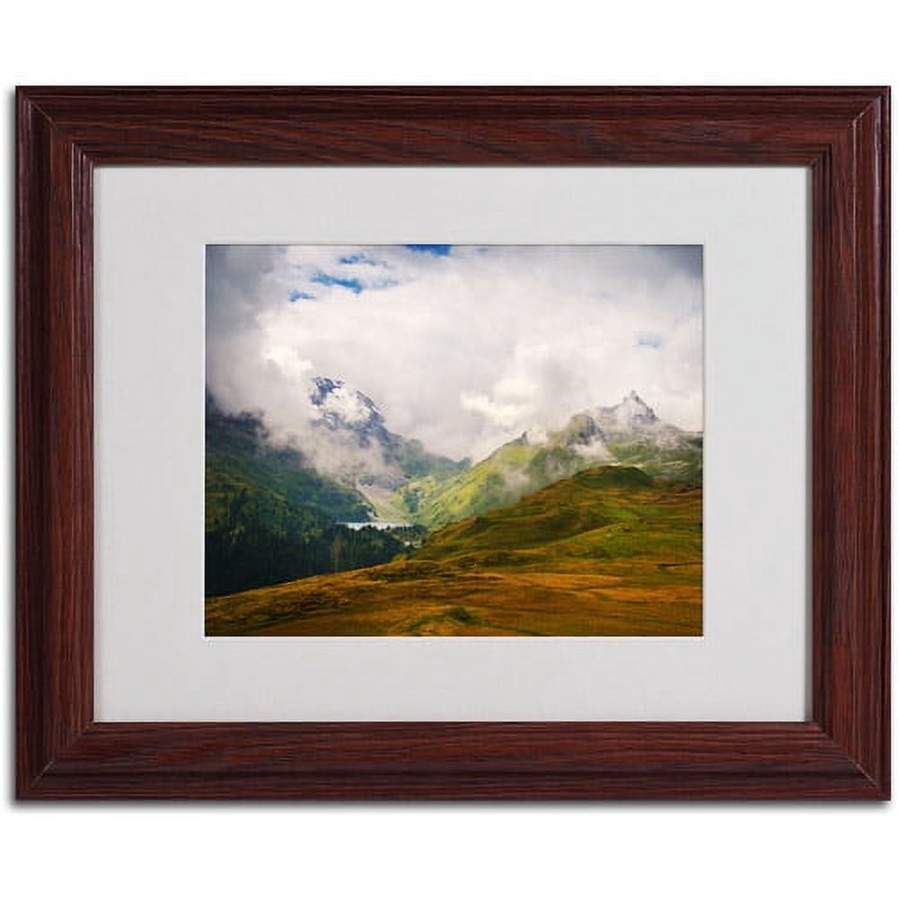 Trademark Fine Art "Peaceful Switzerland" Matted Framed by Philippe Sainte-Laudy