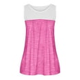 thumbnail image 4 of SMihono Womens Tops Womens Tank Top Womens Rund Neck Blouses Summer Causal Color Matching Print Sleeveless Tops Shirts Tank Tops for Women Womens Summer Tops, 4 of 6