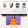 thumbnail image 2 of 9 inches Max Width Thermal Laminator with 20 A4 Pouches, Quick Warm-Up, Never Jam, Desktop Laminator for Home Office School Use, 2 of 6