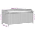 thumbnail image 6 of vidaXL Patio Storage Bench Outdoor Garden Cushion Box Furniture Poly Rattan, 6 of 10