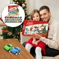 thumbnail image 2 of ​Car-Shaped Advent Calendar - 24 Day Christmas Countdown with Mini Toy Vehicles, Surprise Gift Box for Kids (No Candy)​​ Multicolour, 2 of 7