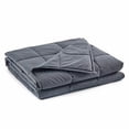 thumbnail image 1 of RelaxBlanket Kids Weighted Blanket | 40''x60'',7lbs | for Child Between 60-90 lbs | Premium Cotton Material with Glass Beads | Dark Grey, 1 of 4