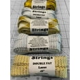 thumbnail image 2 of NEW Strings Shoelaces 3/4" Wide 45 Long With Metal Tips. High Quality. Fast ship (MPN:Argyle Wht/Silver 45 Silver tips;), 2 of 4