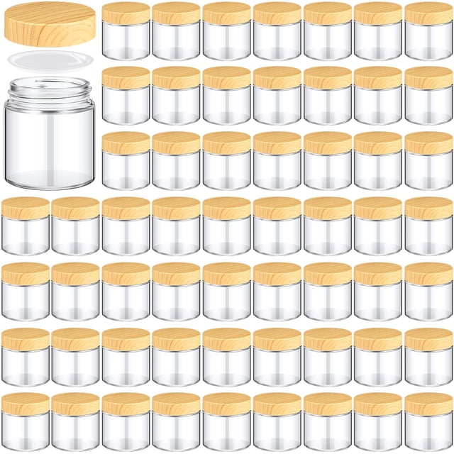 Frascos de vidrio Norme 120 ml/4 oz con tapas, 64 unidades, para cosméticos
