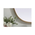 thumbnail image 6 of MR2B2030BRS-Elegant Decor-Brynn - Metal Frame Oval Mirror In Modern Style-30 Inches Tall and 20 Inches Wide-Brass Finish, 6 of 10