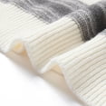 thumbnail image 5 of Men's Vintage Sweater Oversized Cable Knit Crewneck Pullovers Casual Fall Winter Long Sleeve Striped Sweaters (XXL, Beige), 5 of 8