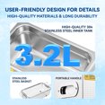 thumbnail image 2 of VUA 3L Digital Ultrasonic Cleaner with Heater & Digital Timer - Professional Ultrasonic Parts Cleaner for Jewelry, Glasses, Watches, Dentures, Circuit Boards for Home & Lab Use, 2 of 9