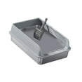thumbnail image 3 of Caja de arena para gatos Yuyangstore Acero inoxidable tapa abierta L Gris claro, 3 of 8