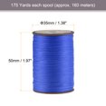 thumbnail image 2 of Thin Waxed Thread 175 Yards 0.45mm Polyester String Cord for Machine Sewing Hand Quilting Weaving, Blue, 2 of 5