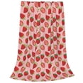 thumbnail image 2 of Vsdgher Strawberries Ultra-Soft Micro flannel Blanket Throw Blankets for Couch Sofa, Bed (4 sizes)-50"x40", 2 of 7