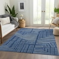 thumbnail image 3 of Dalyn Rugs Premium Machine Washable Mayfield AMF1045 Navy 5' x 7'6" Rug, 3 of 7