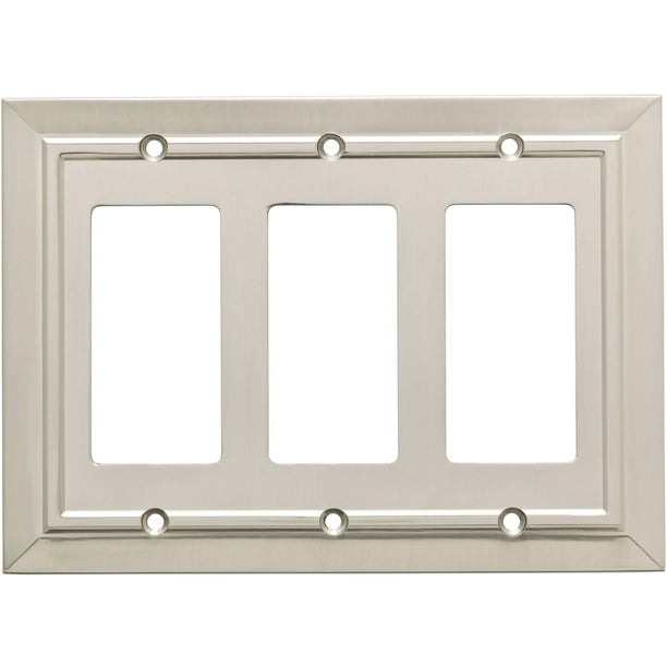 Franklin Brass Classic Architecture Triple Decorator Wall Plate in