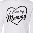 thumbnail image 4 of Inktastic I Love My Mommy in Black Chalk Heart Long Sleeve Youth T-Shirt, 4 of 5