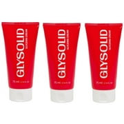 Glysolid Glycerin Skin Cream - Thick, Smooth, and Silky - Trusted Formula for Hands, Feet and Body 2.54 fl oz (75ml Tube) - 3pack