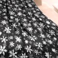 thumbnail image 3 of Black Christmas Snowflake Pattern Blanket,Comfortable Soft Lamb Wool Throw Blanket,All Season,Warm Lightweight Blankets for Sofa Bed Couch Living Room Chair,60"x80", 3 of 4