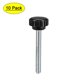 thumbnail image 1 of Uxcell M6 x 50mm Hilo Macho Cabeza Redonda Perillas de Sujeción Estriadas 10 Paquete, 1 of 5