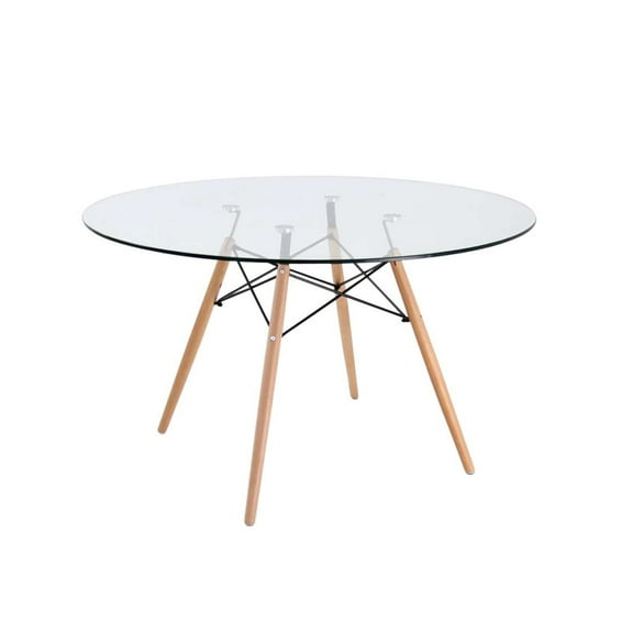 Morgan's Eiffel Glass Top Dining Table - 39"