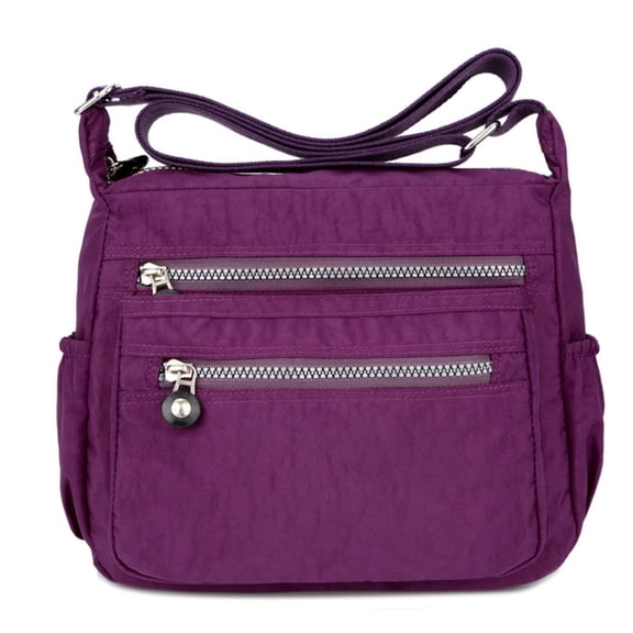 TABLZONE Purple Shoulder Bag Woman Waterproof Durable Simple Handbag for Storage and Daily Use