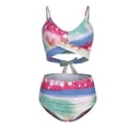 thumbnail image 4 of TheFound Femmes Vêtements Ensemble U en Forme de Col Sans Manches Tops et Shorts, 4 of 8