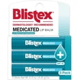 thumbnail image 1 of Blistex Medicated Lip Balm SPF 15, 3 Count, 1 of 3