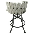 thumbnail image 2 of Metalona Swivel Tilt Counter Stool 26" Seat - White Vinyl - Gray Metal Base, 2 of 2