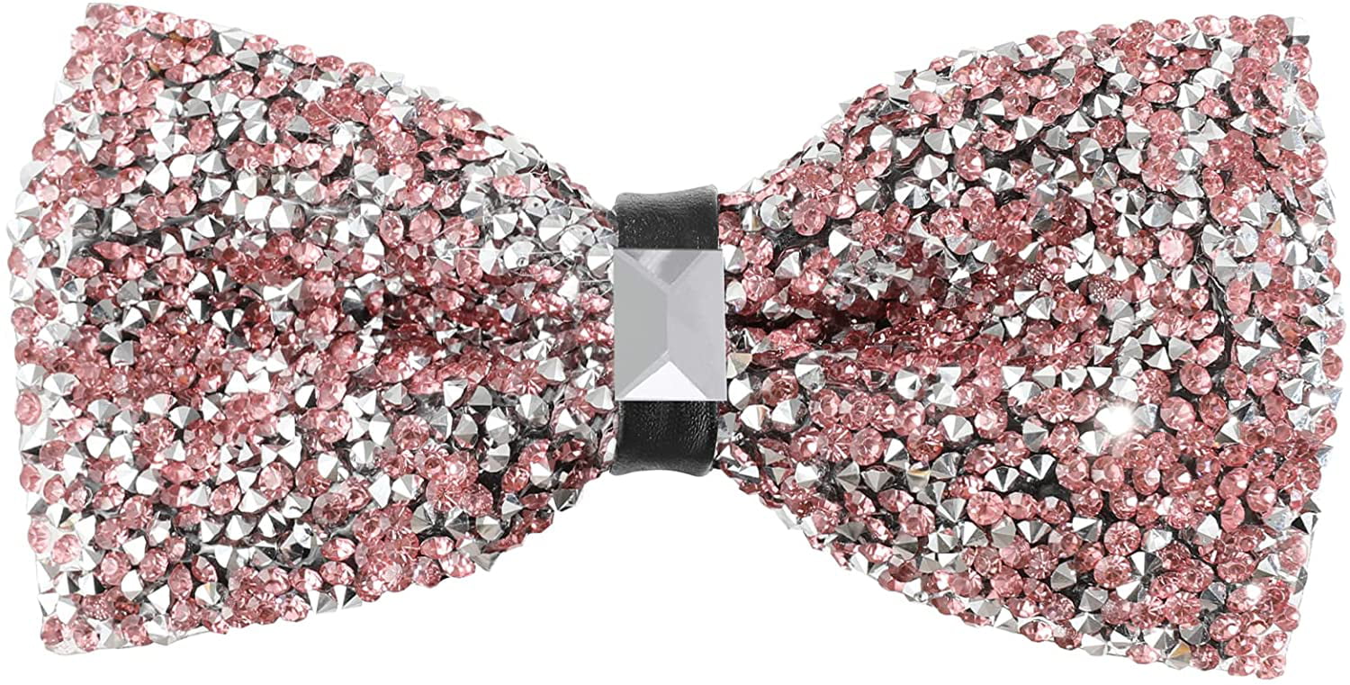 Rhinestone Bow Ties for Men Choice of Color Pre Tied Sequin Bowties